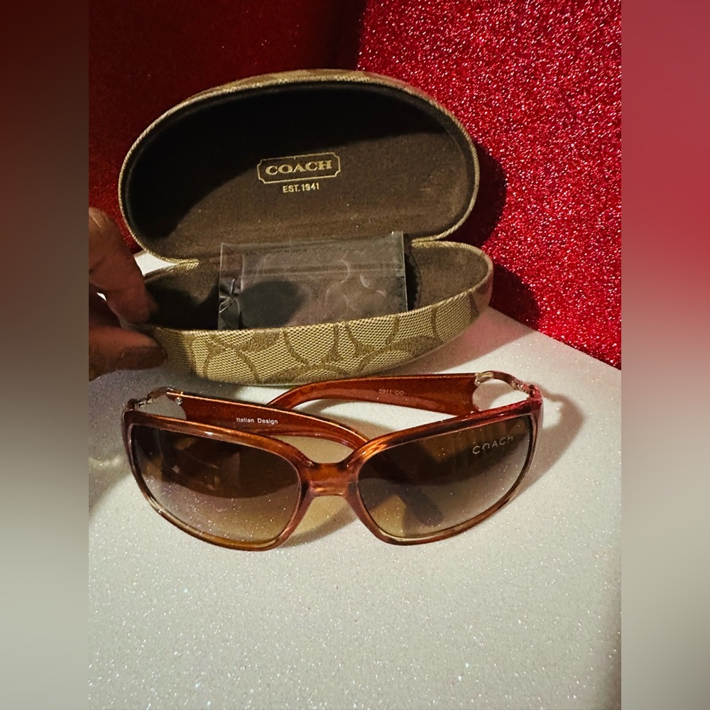 Coach Brown Sunglasses with Case